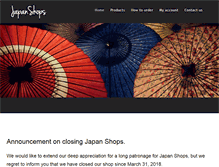 Tablet Screenshot of japan-shops.com